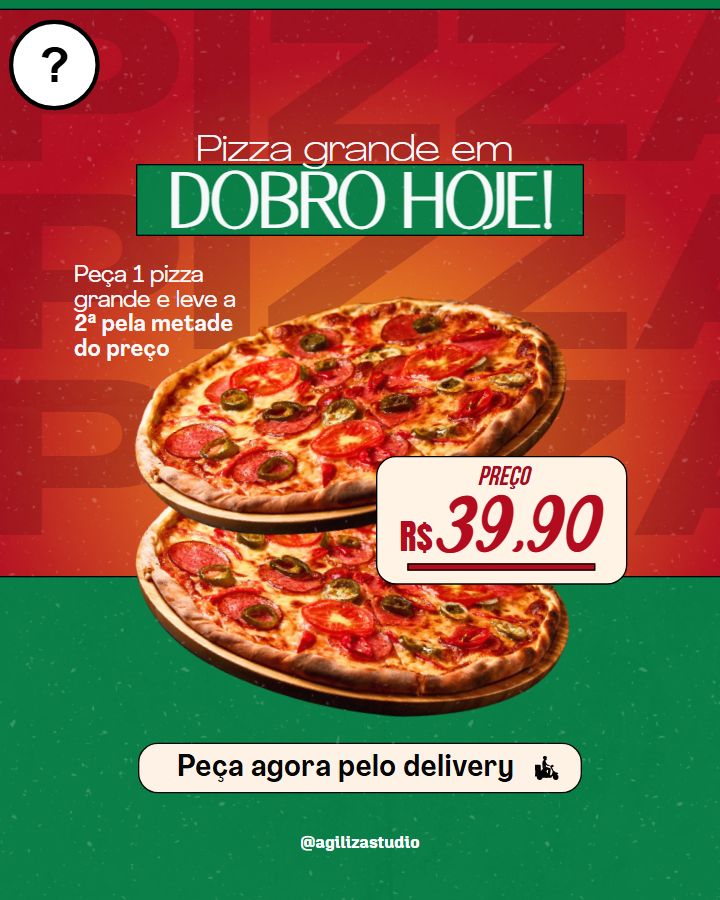 Pizza Dupla promoção