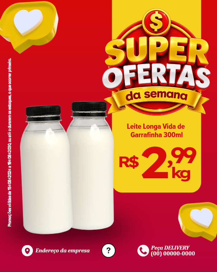 Super oferta da semana: Leite